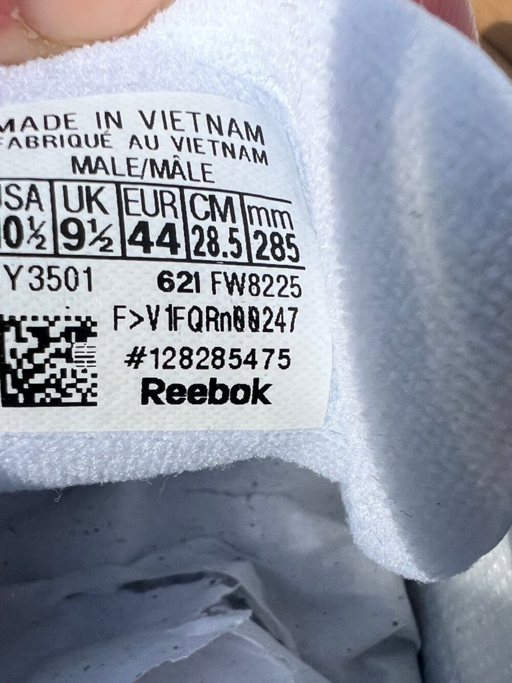NIB Reebok white tennis shoes wide 10.5 US - Picture 3 of 4